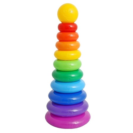 Pyramid, 10 rings with a ball-3