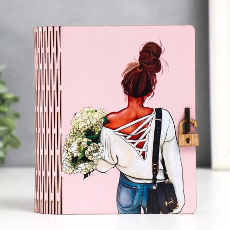 Casket-book "Girl" 14x12x5 cm