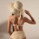 Women's hat minku, beige color, rr 58