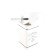 Axentia Paris toilet from beige ceramics, 10.5x37x10.5 cm