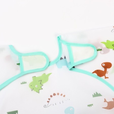 Badion with sleeves and dinosaur pocket, shirt, 0-2 years old (sleeve 34cm, chest 43*36cm)-3