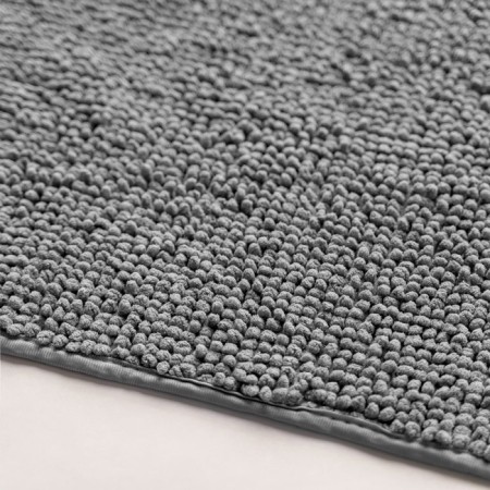 A set of bathtub rugs "Pamp", size 50x60 cm, 60x100 cm, dark gray color-1