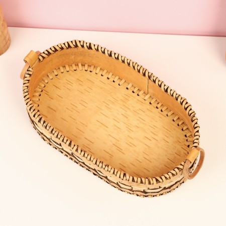 Sukharnitsa "Whole Wicker", 21 × 12 × 5 cm, birch bark-3