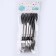 Plastic forks, set 6 pcs in a set, silver color