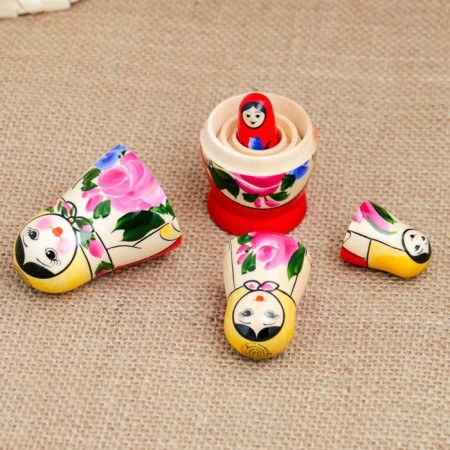 Matryoshka "Semenovskaya", 4 puppet, the highest category-7