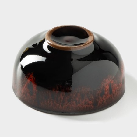 A set for the tea ceremony Ceramic "Lunar Lake", 7 objects: 6 PIAL 50 ml, kettle 150 ml, red color-4