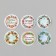 New Year Stick Paper "Time for a fairy tale" d = 2.5 cm 252 pcs in the roll