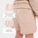 Kidsa (sweatshirt, shorts) minku, beige color, height 86-92 cm