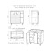Furniture kit for bathroom domino Craft foster 80, white matte