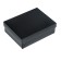 The box is folding, the lid is, black, 16.5 x 12.5 x 5.2 cm