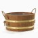 Gang 10 liters with a plastic insert, rope handles, brass hoop of thermo linden