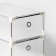 Shoe storage box Large Size sharing 21 × 33.5 × 12 cm, 3 pcs, white color