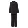 Women's costume (jacket, trousers) minku: Green Trend Black color, size 48