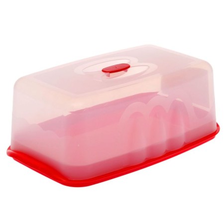 Bakery with a transparent lid, 36 × 22 × 13.5 cm, color mix-4