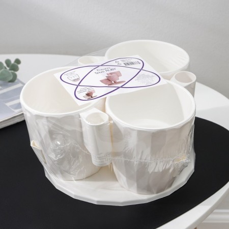 Multi -tiered ruby ​​rub “cascade”, 3 pcs, 1 l, white color-5