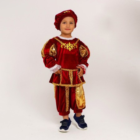 The carnival costume "Prince", the color is red, p. 38, height 134-140 cm-1