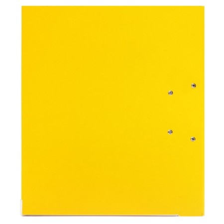 A4, 50 mm, calligrata, PVC, embossing "flax", metal edging, pocket for a spine, gathered, yellow, mix-6