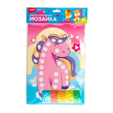 Fascinating mosaic "Pony" a large set