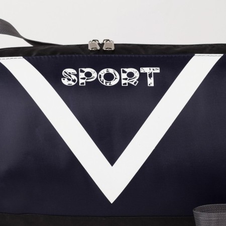 Sports bag, lightning department, side grid, long belt, dark blue color-1