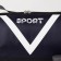 Sports bag, lightning department, side grid, long belt, dark blue color