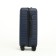 Middle suitcase 22 "On a zipper, code castle, 4 wheels, blue color