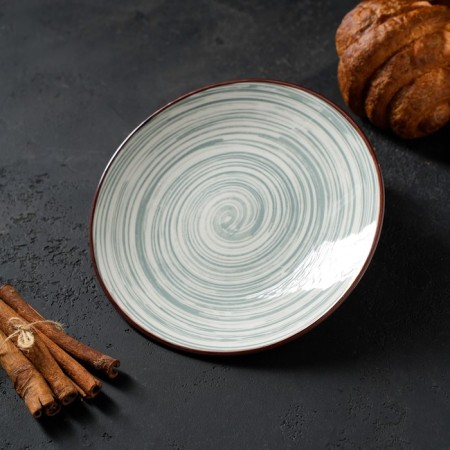 Packing ceramic dessert "Temptation", D = 19 cm, color gray color-5