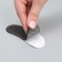Five -holders for shoes, on adhesive base, steam, black color