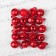 Bells for needlework, set of 20 pcs., Size 1 pc. - 1 cm, red color