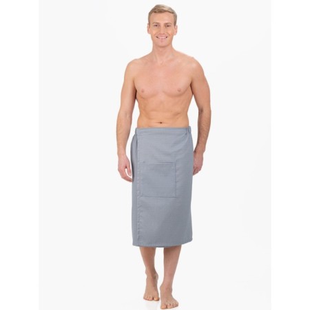 Kilt waffle, size 75x140 cm, color gray color