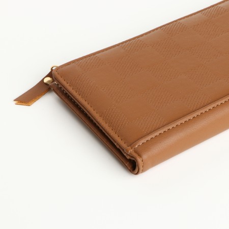 Women's wallet on magnets, brown color-2