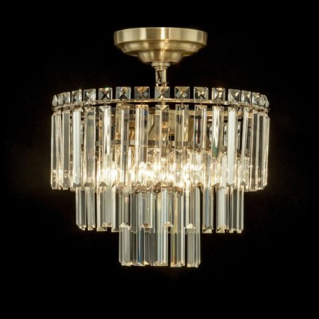 Suspended chandelier Citilux “Foundation” CL303163, 6x60W, E14, brown color-1
