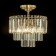 Suspended chandelier Citilux “Foundation” CL303163, 6x60W, E14, brown color