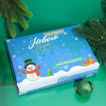 Lip balm "New Year's snowman"-2