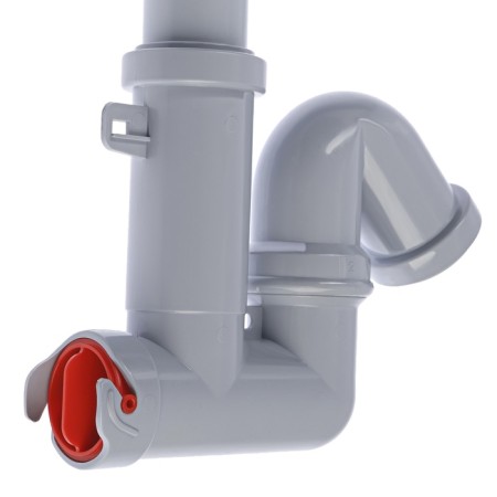 Siphon for the Any Plast shell F5320, 1 1/4 "x 40 mm, without release, displaced, discharge-5