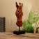 Mask "Zebra" on a stand, Albezia 40 cm