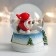 Souvenir Polystone Water Ball "Skrazik Ski" 7x6.7x8.8x cm