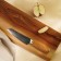 Koty Kitchen Sl Home "Olivia", chef, blade 16 cm, damask steel, brown color