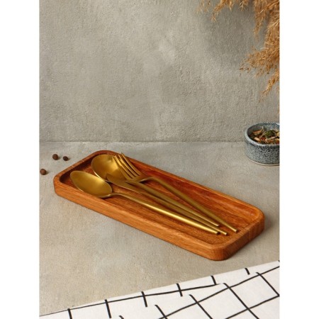 Tax for cutlery and spices "Delia", 28 × 11 × 2 cm, oak-1
