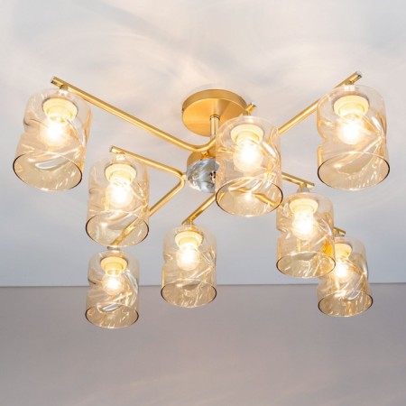 Cutilux Cutilux chandelier CL137182 70x70x29 cm, 8x60W, e27, yellow color-3