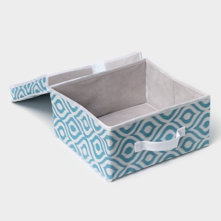 The storage box "Laguna", 30 × 28 × 15 cm, the color turquoise-6