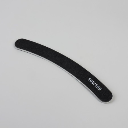 File - emery, abrasiveness 100/180, 18 cm, packing 20 pcs, black color-1
