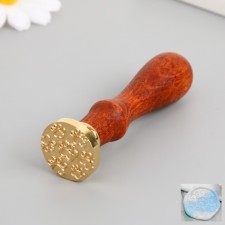 Printing for wax with a wooden handle 