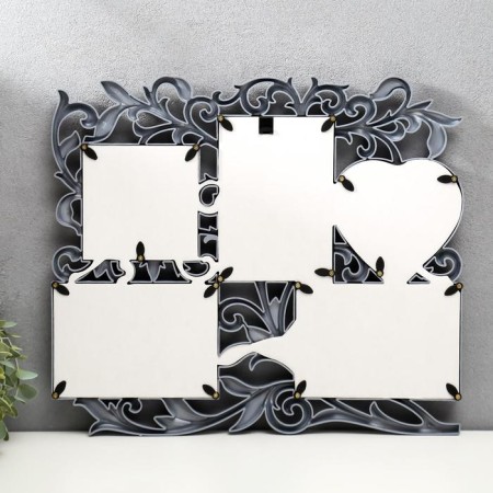 Photo frame-collage "heart" in 5 photos, silver-2