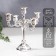 Summary Metal for 5 candles "Pink evening" Color silver 20.5x21x21 cm