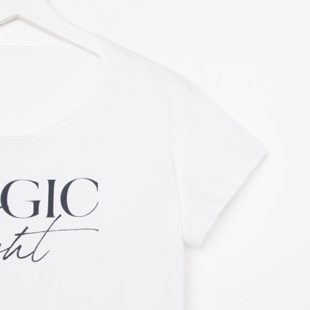 Female pajamas (T-shirt and trousers) KAFTAN MAGIC Night size 44-46, white-7
