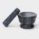 Stupa with a pestle Magistro "Marble", 10.5 × 7 cm, stone, black color