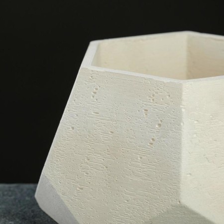 Kashpo hexagon 13 x 7.5 cm white-2
