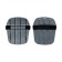 Protective, universal knee pads, 19 × 16.5 cm, gray