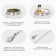 Kalabas for tea mate 250 ml and bombilli, kit for cooking, white