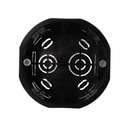 Installation box Luazon Lighting, 68x45 mm, IP20, for continuous walls, black color black-1